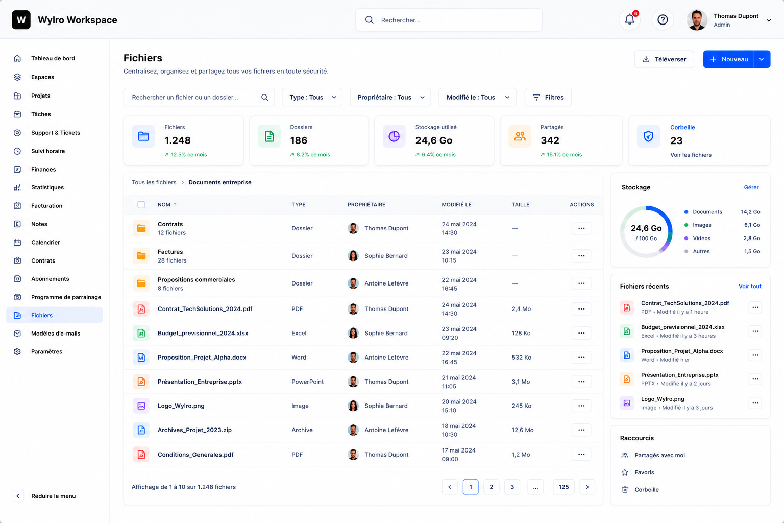 Gestion de fichiers à Mons avec Wylro, logiciel de gestion local pour PME en Belgique