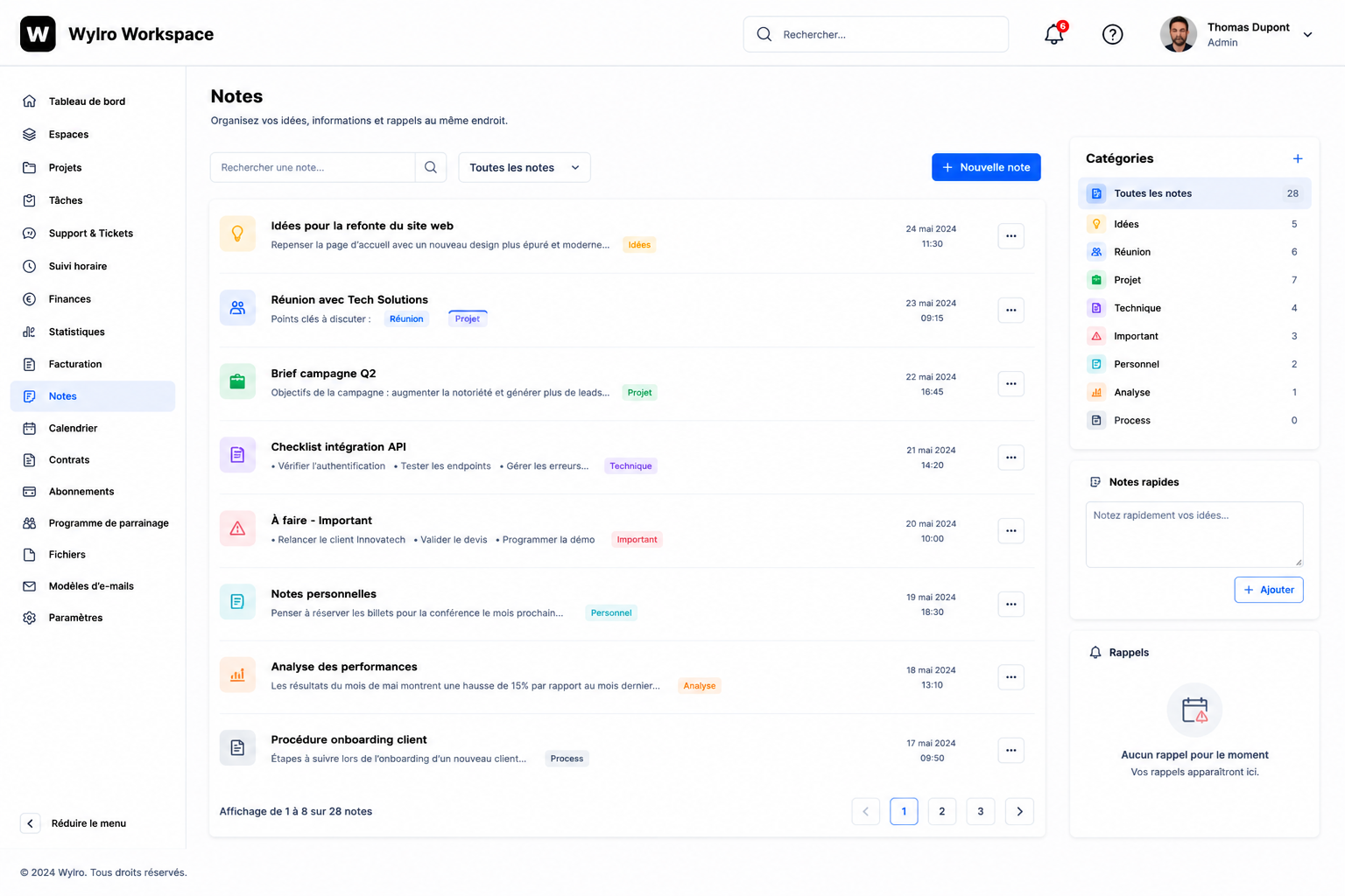 Notes professionnelles à Anvers avec Wylro, logiciel de gestion local pour PME en Belgique